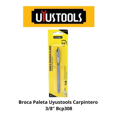 BROCA PALETA UYUSTOOLS CARPINTERO 3/8" BCP308