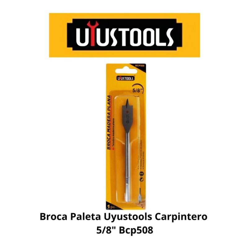BROCA PALETA UYUSTOOLS CARPINTERO 5/8" BCP508