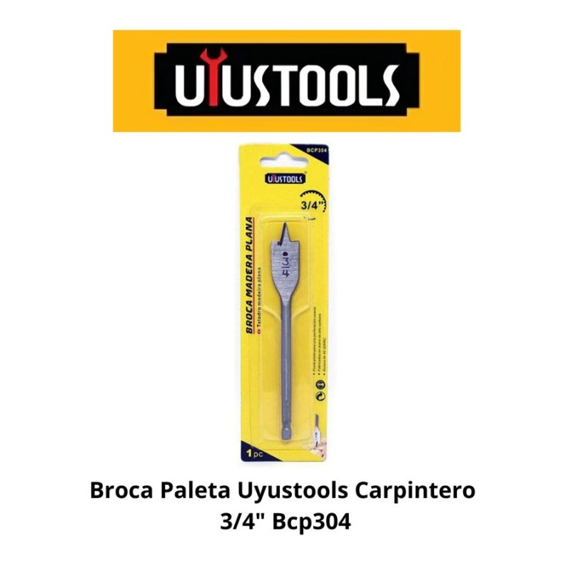 BROCA PALETA UYUSTOOLS CARPINTERO 3/4" BCP304-3244