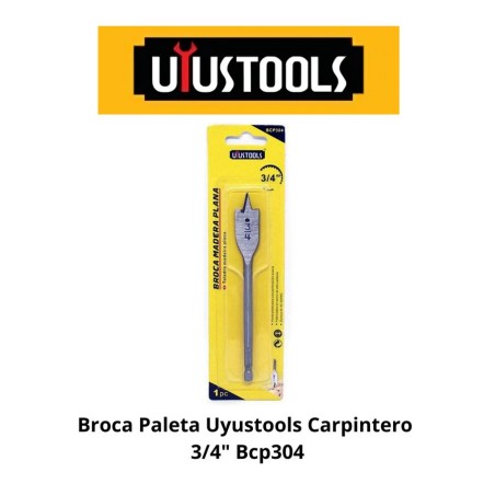 BROCA PALETA UYUSTOOLS CARPINTERO 3/4" BCP304-3244