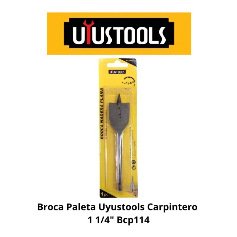 BROCA PALETA UYUSTOOLS CARPINTERO 1 1/4" BCP114