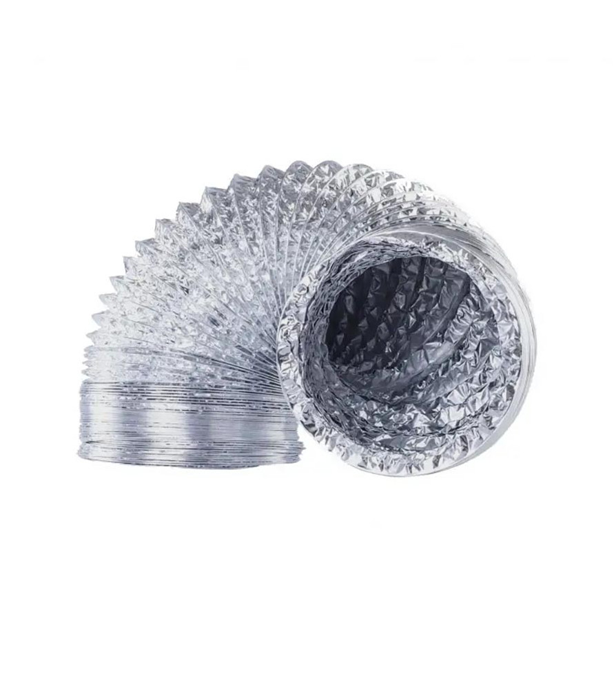 Ducto Ventilacion Aluminio Flexible 4" X 1 Mt