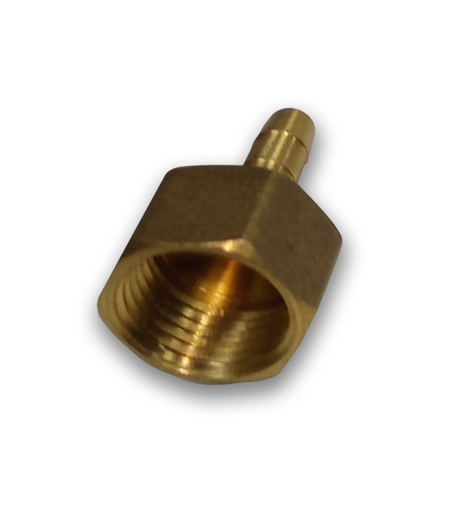 Terminal Bronce Presion 1/2 Hi X 1/4 Tetilla Delg