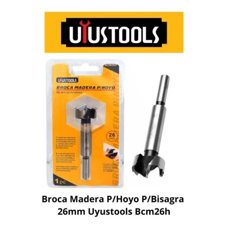 BROCA MADERA P/HOYO P/BISAGRA 26MM UYUSTOOLS BCM26