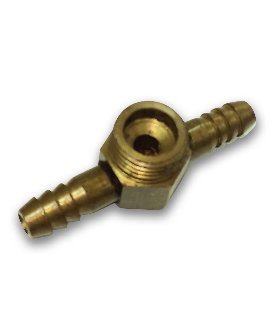 Tee Bronce Presion 1/2 He X 3/8 Tetilla