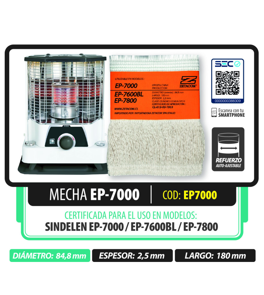 Mecha Zetacom Ep-7000 Ep-7600bl Ep-7800 D 84x180 M - Socodima.cl