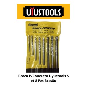BROCA CONCRETO UYUSTOOLS SET 8 PZS BCCS8U