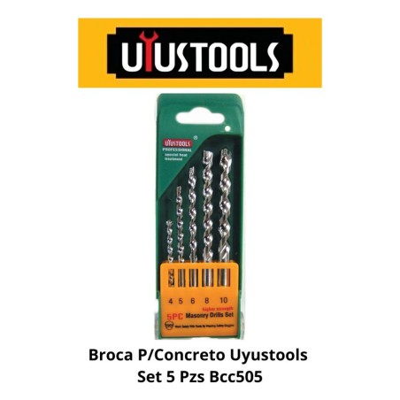 BROCA CONCRETO UYUSTOOLS SET 5 PZS BCC505
