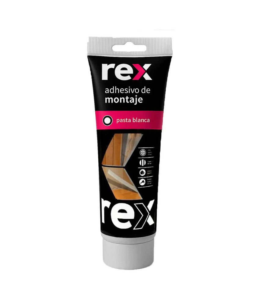 SILICONA REX MONTAJE BLANCO 250 ML (POMO)