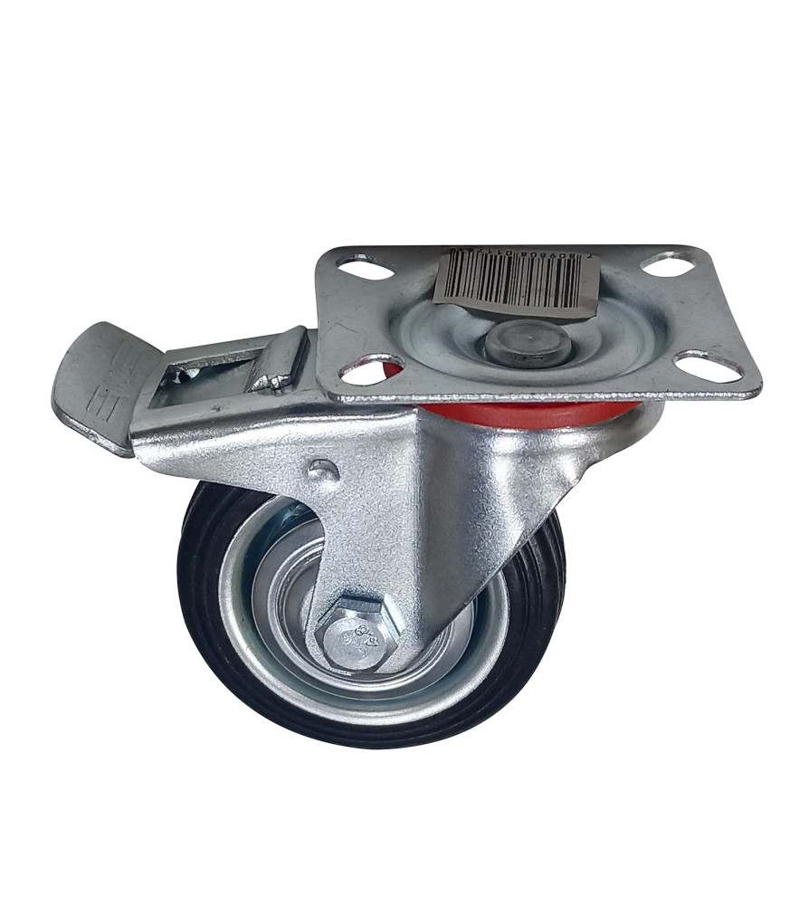 RUEDA P/CARROS INDUSTRIAL NEGRA 3 GIRATORIO C/F