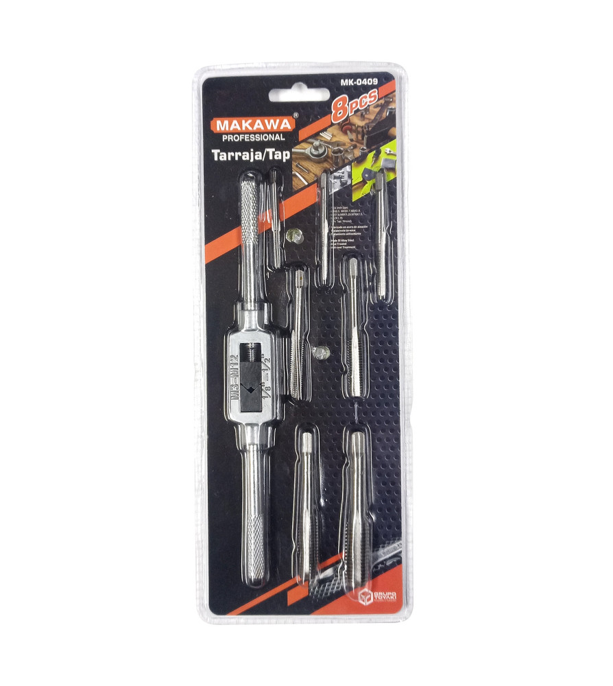 TERRAJA MAKAWA  MACHOS 8 PIEZAS MK0409