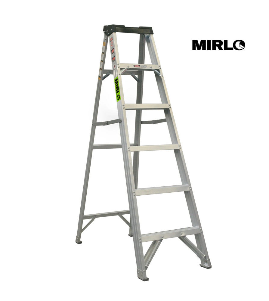 ESCALERA PLEGABLE 6 PELDAÑOS MIRLO ALUMINIO 150 K