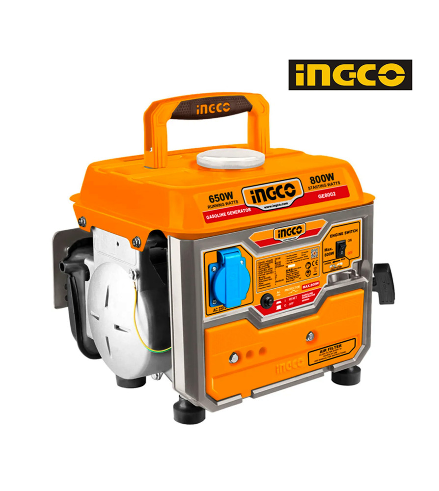 GENERADOR INGCO A GASOLINA 0.8 KW 800W GE8002