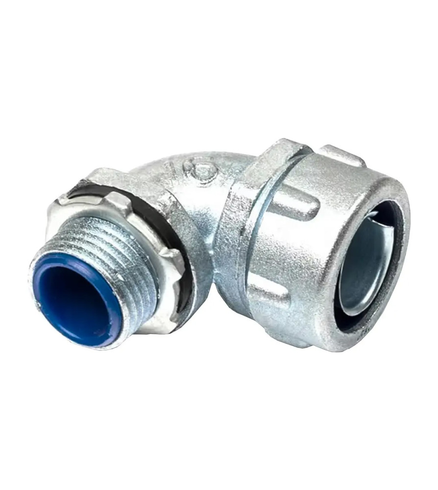 CONECTOR GALVANIZADO CURVO  EKOLINE EMT 25 MM P/FLEXIBLE