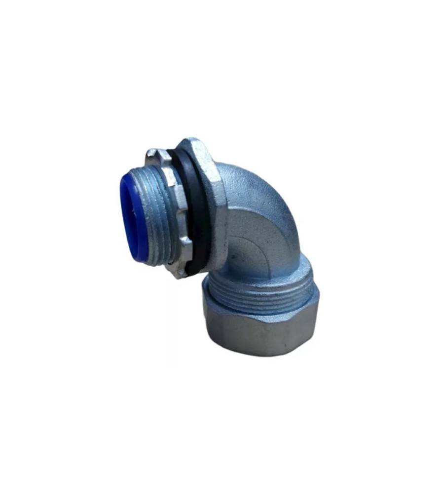 CONECTOR GALVANIZADO CURVO  EKOLINE EMT 20 MM P/FLEXIBLE
