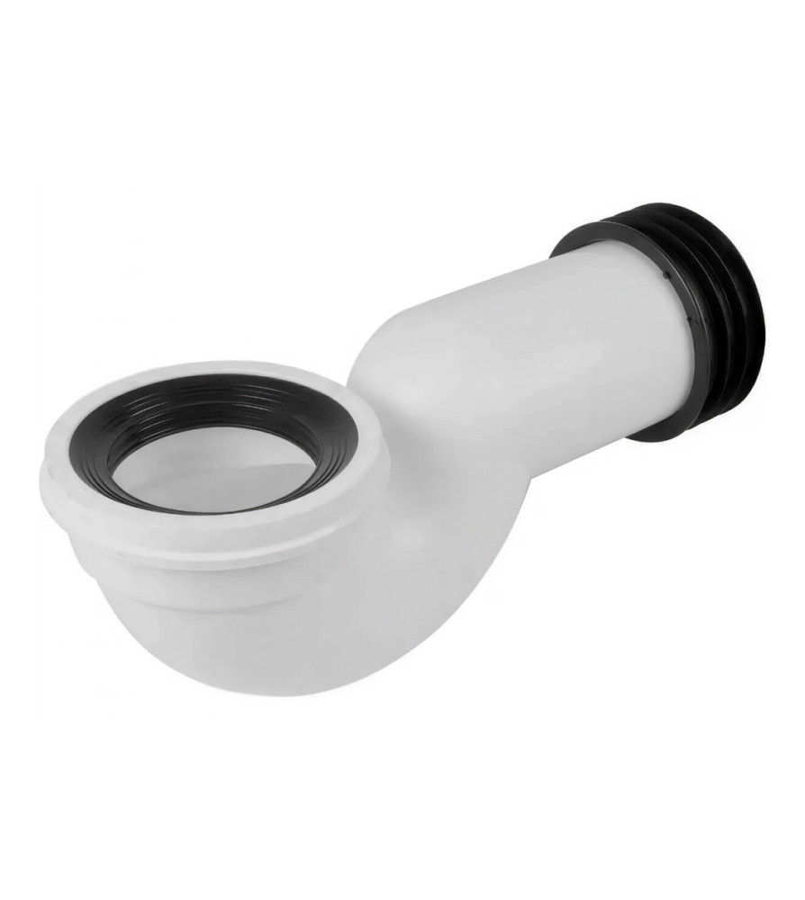 CODO ADAPTADOR WC SALIDA HORIZONTAL 30,5 CM PPP BL