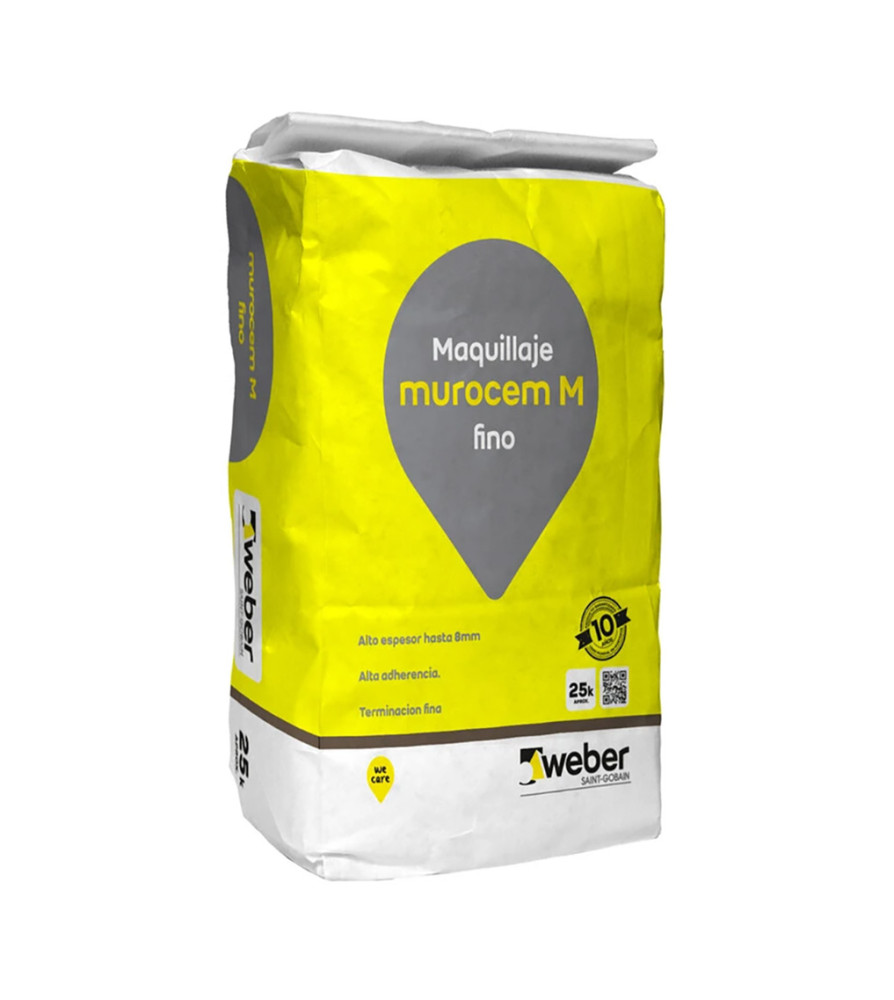 MEZCLA MAQUILLAJE MUROCEM M FINO SACO 25 KG