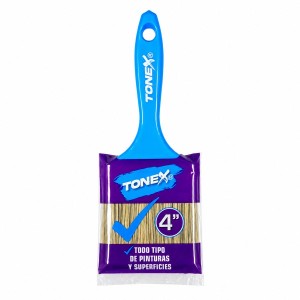 BROCHA TONEX CERDA GRIS MANGO AZUL 1/2 X 4