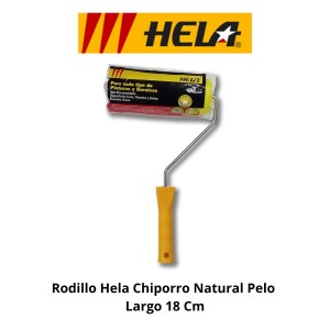 RODILLO HELA CHIPORRO NATURAL PELO LARGO 18 CM