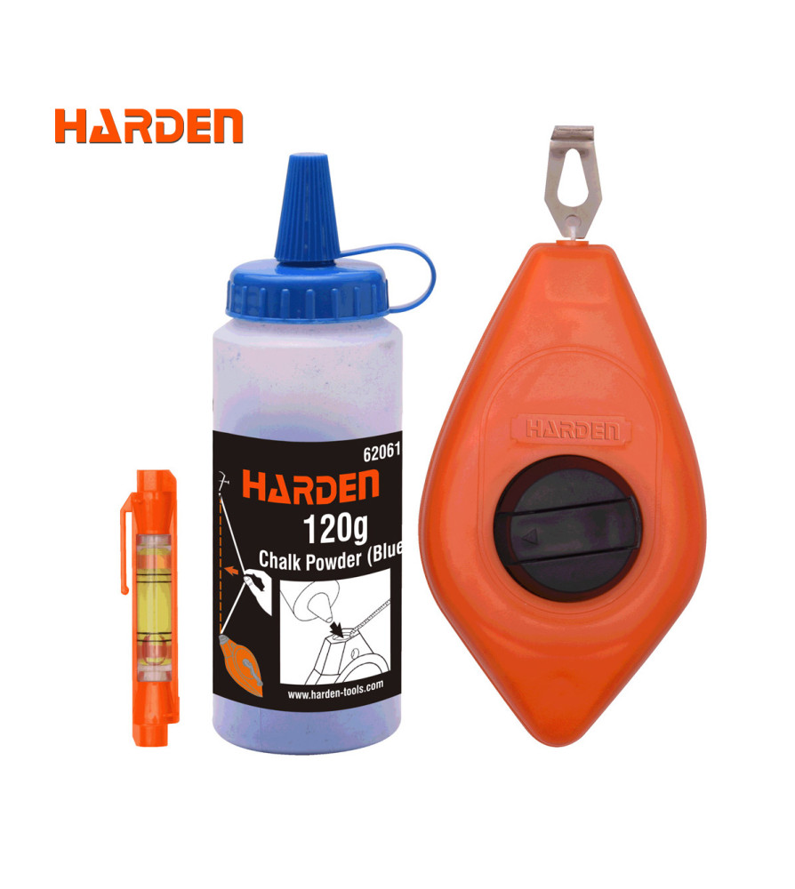 TIZADOR HARDEN C/TIZA Y NIVEL 3 PCS CHALK 620613