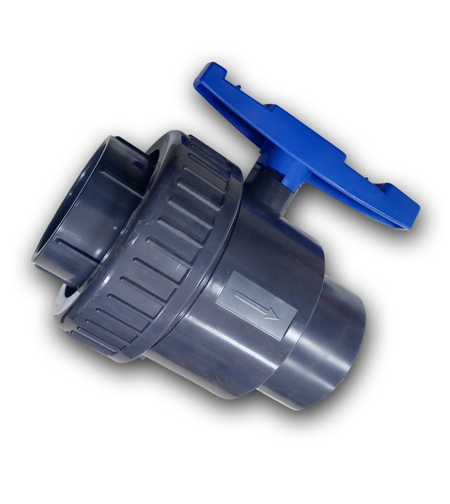 LLAVE VALVULA KRONA BOLA CON UNION AMERICANA 90 MM