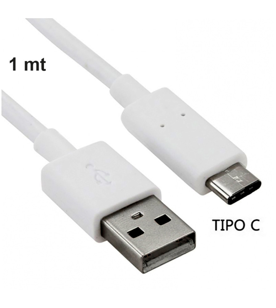 CABLE CARGA TELEFONO USB T/C A USB T/A  1 MT