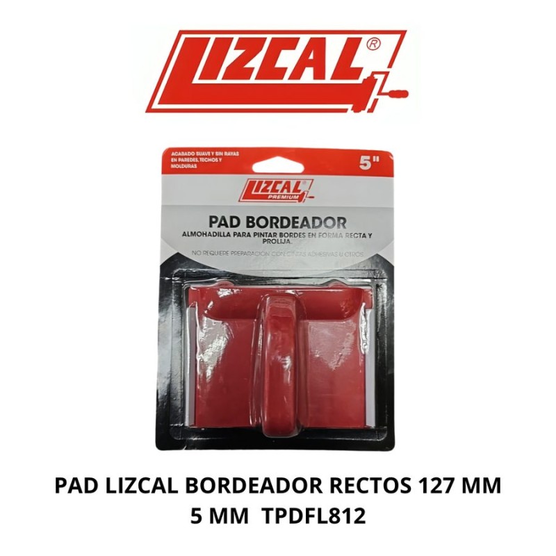 PAD LIZCAL BORDEADOR RECTOS 127 MM 5" TPDFL812