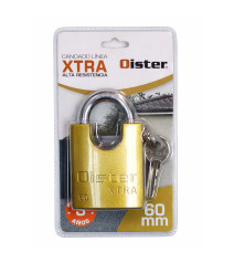 CANDADO OISTER LINEA XTRA ALTA RESISTENCIA 60 MM