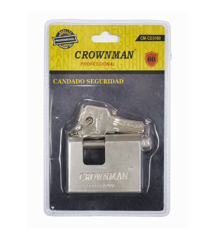 CANDADO CROWNMAN DE SEGURIDAD CM-CD31060 60 mm