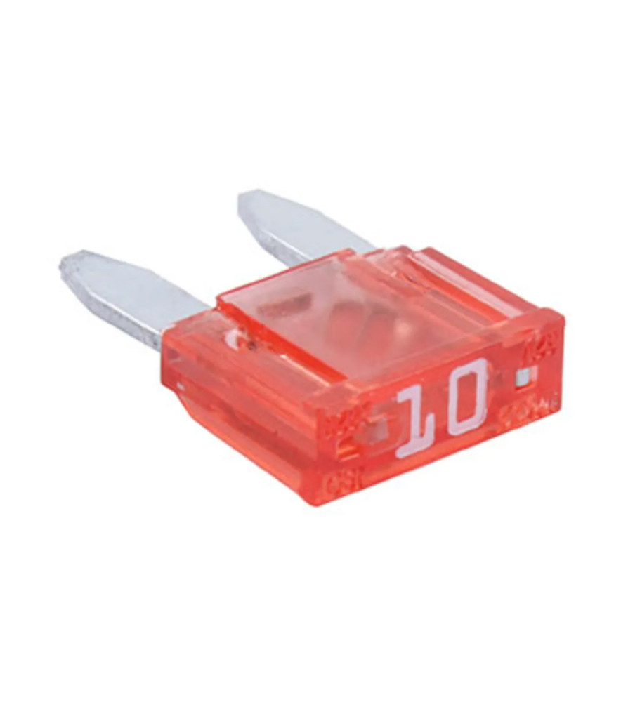 FUSIBLE MINI DE AUTOMOVIL 10 AMP ROJO