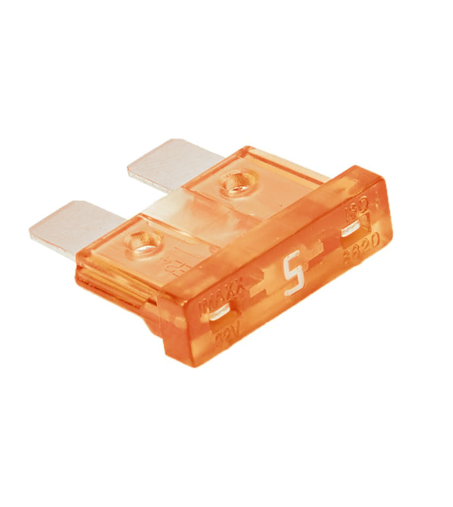 FUSIBLE STD  DE AUTOMOVIL 5 AMP NARANJA