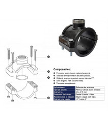 COLLAR DE ARRANQUE PVC REFORZADO 110 X (40) 1 1/2"