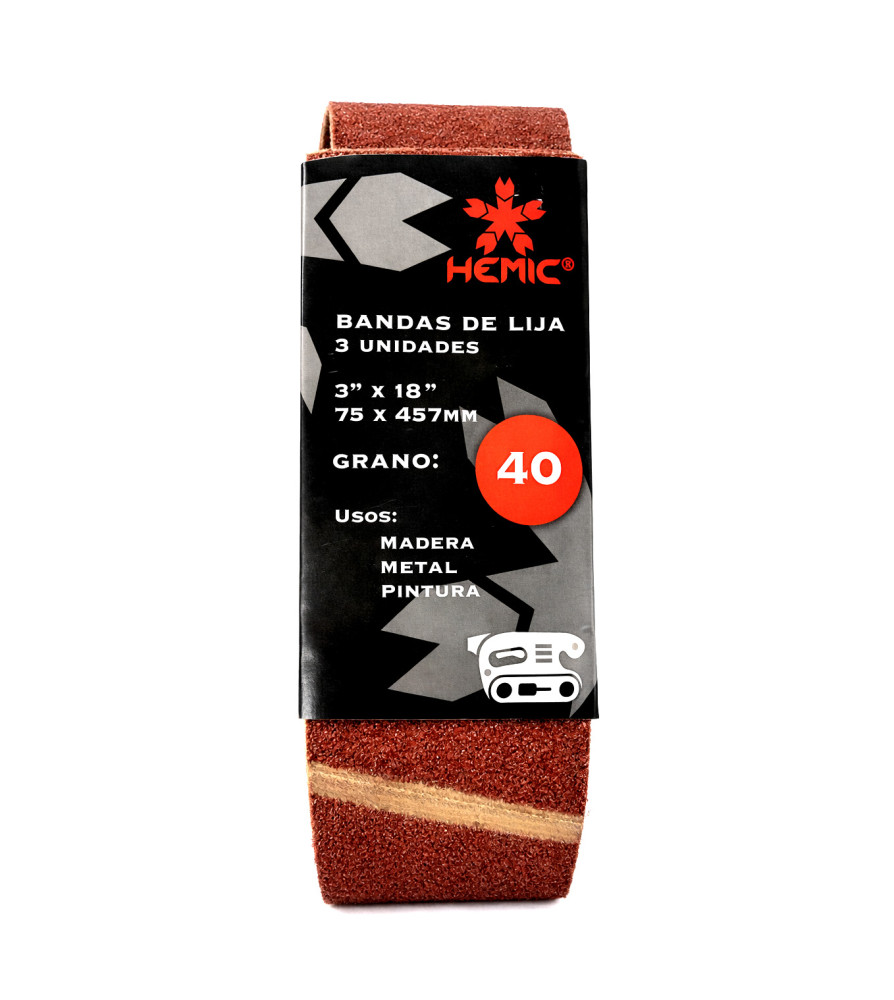 LIJA DE BANDA 3" X 18" G 40