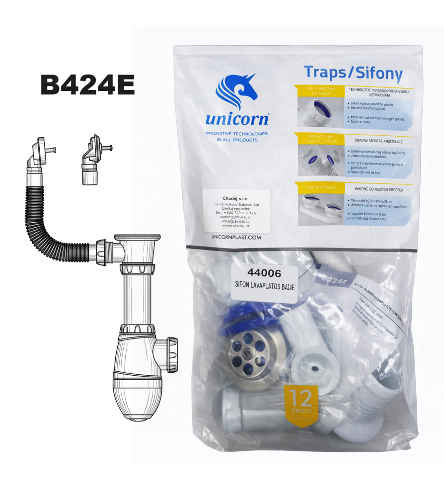 SIFON CHUDEJ LAVADERO DESAGUE C/ REBALSE B424E