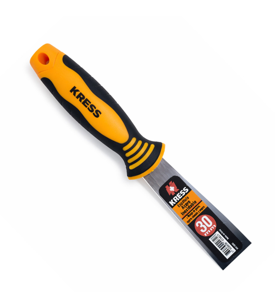 ESPATULA KRESS ACERO INOX  30 MM MANGO BICOMPONENT