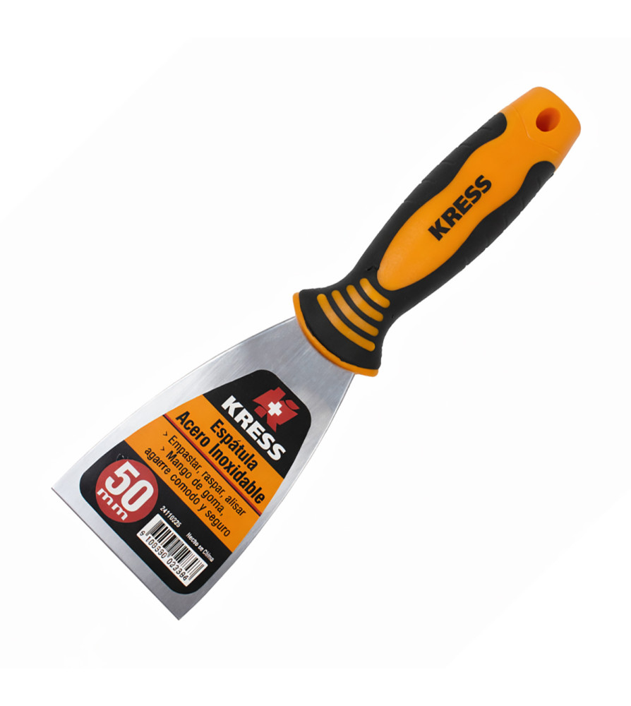 ESPATULA KRESS ACERO INOX  50 MM MANGO BICOMPONENT