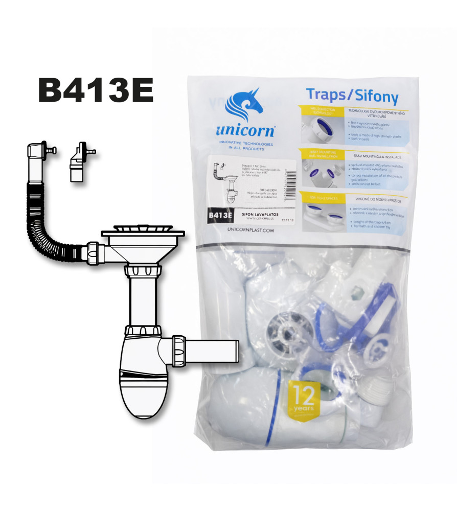 SIFON CHUDEJ LAVAPLATOS DESAGUE C/ REBALSE B413E