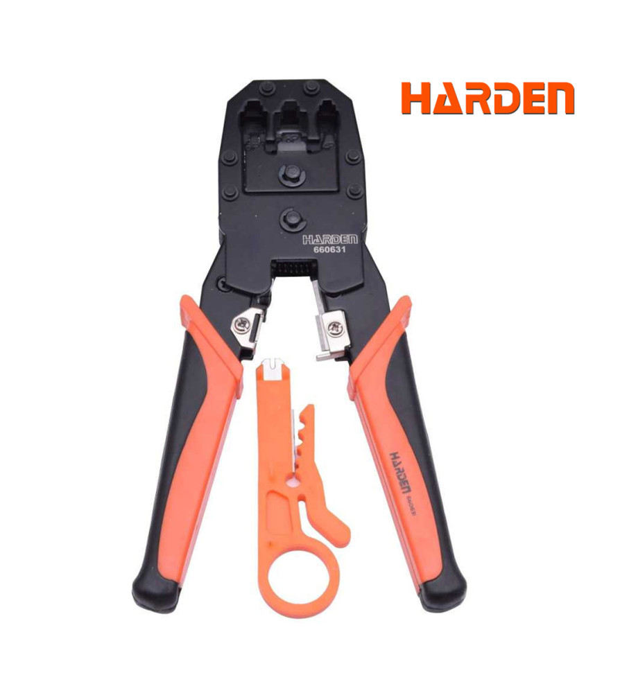 CRIMPEADORA HARDEN MULT RJ45 RJ11 RJ9 660631