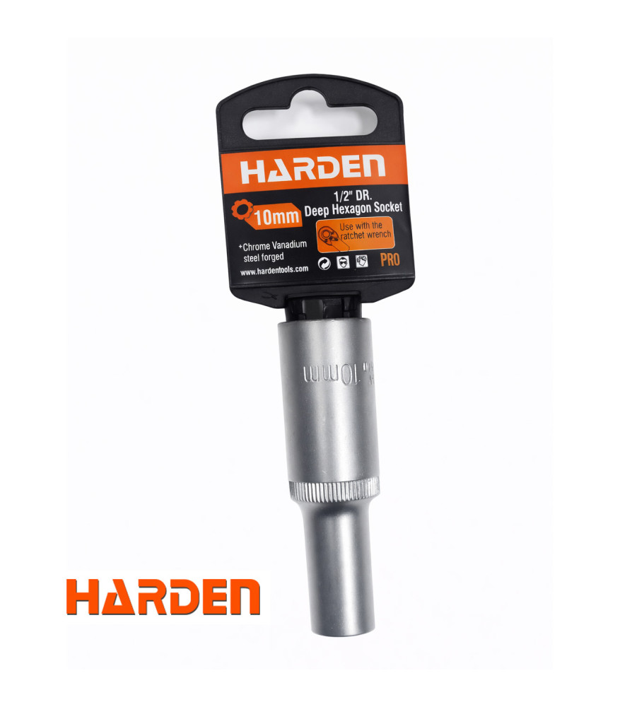 DADO LARGO HARDEN  1/2 - 10 MM HEXAGONAL 535540