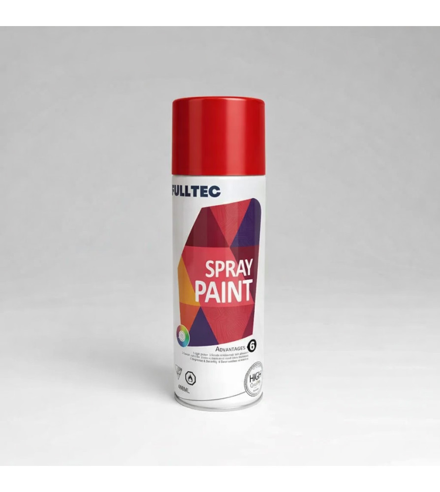 ESMALTE SPRAY FULLTEC 400 ML ROJO BRILLANTE