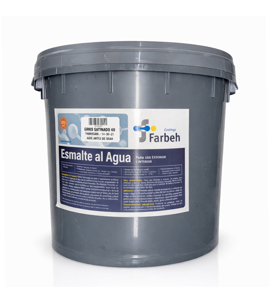 ESMALTE AL AGUA FARBETH BLANCO SATINADO 4 GL