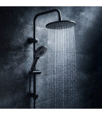 COLUMNA DE DUCHA STRETTO RIMINI NEGRO 21ST4000210