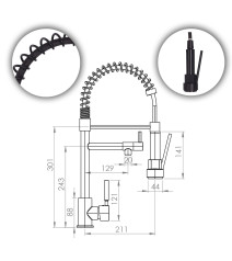 MONOMANDO PLUMBER BANGOR NEGRO LAVAPLAT20BN5603020