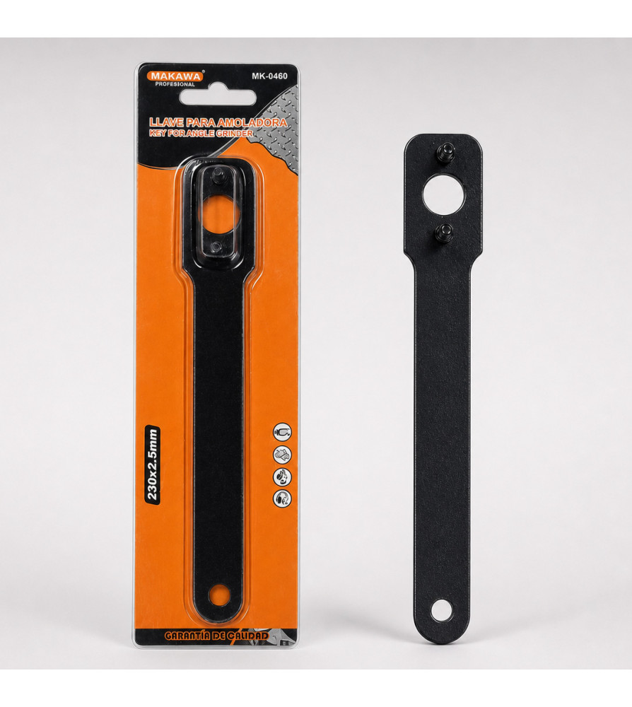LLAVE ESMERIL ANGULAR METAL NEGRO MK0460 230X2.5 M
