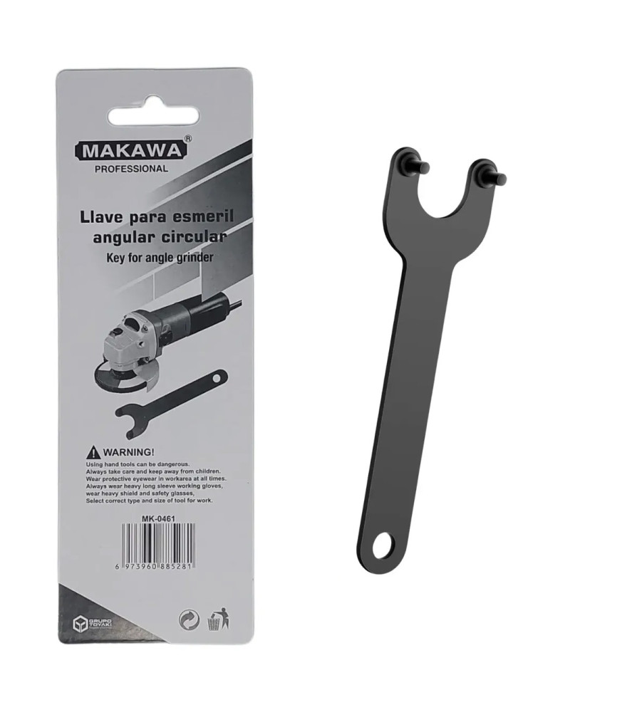 LLAVE ESMERIL ANGULAR METAL NEGRO MK0461 142X2.5 M