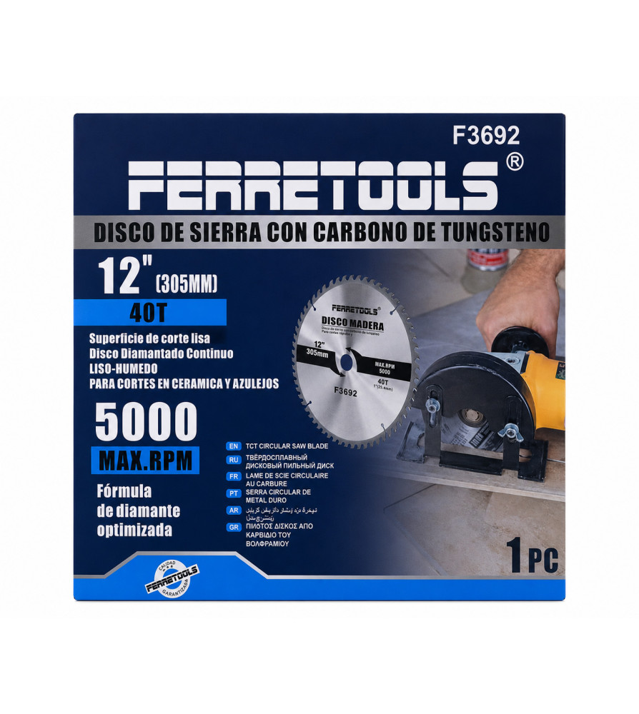 DISCO FERRETOOLS SIERRA MADERA305X40D F3692