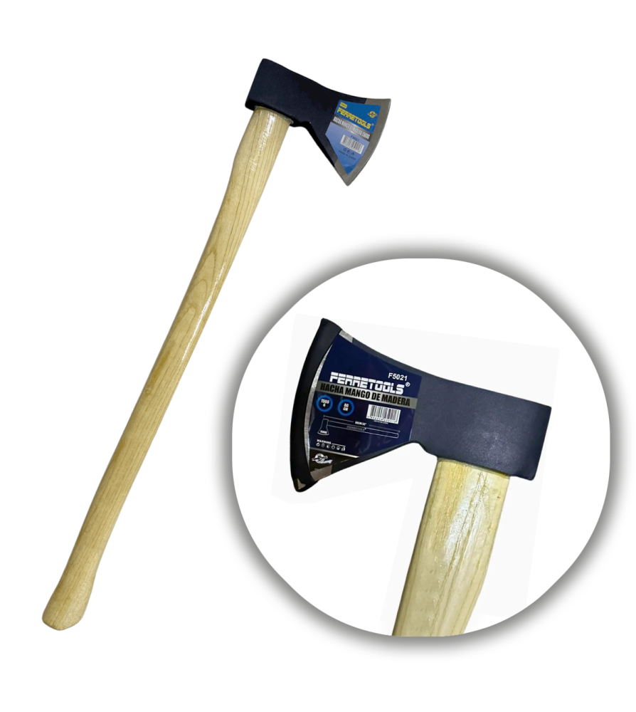 HACHA FERRETOOLS MANGO MADERA 1500G F5021