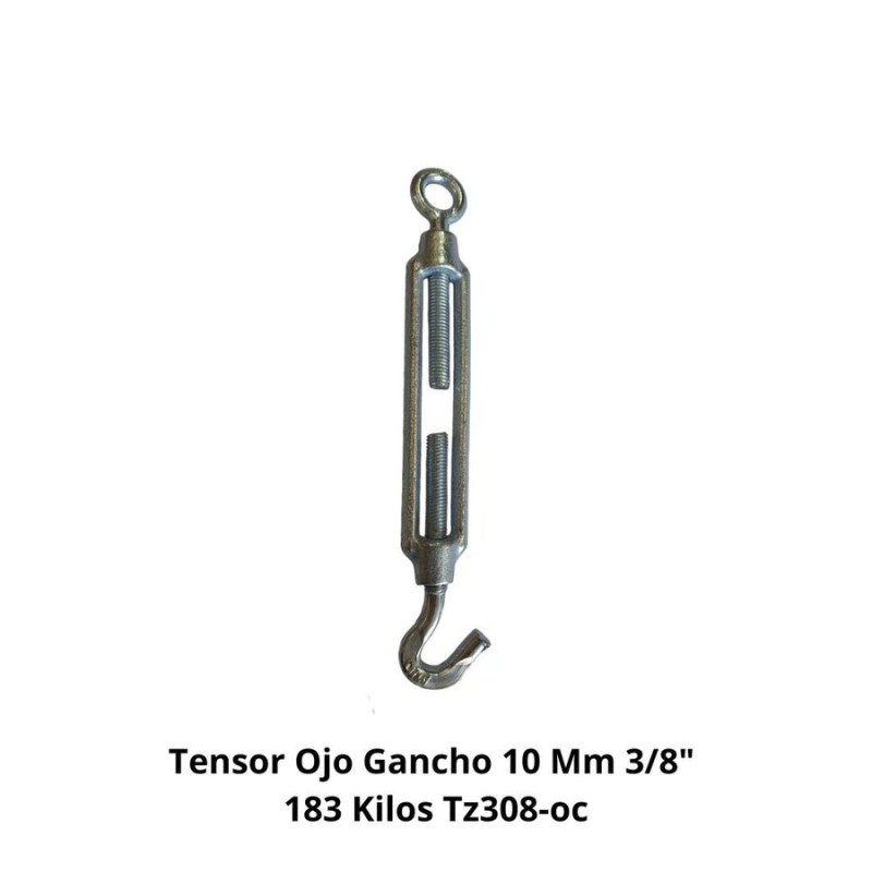 TENSOR OJO GANCHO 10 MM 3/8" 183 KILOS TZ308-OC