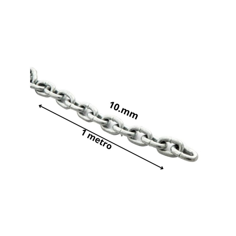 CADENA GALVANIZADA 10 MM ESLABON LARGO