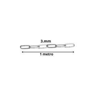 CADENA GALVANIZADA 3 MM ESLABON LARGO